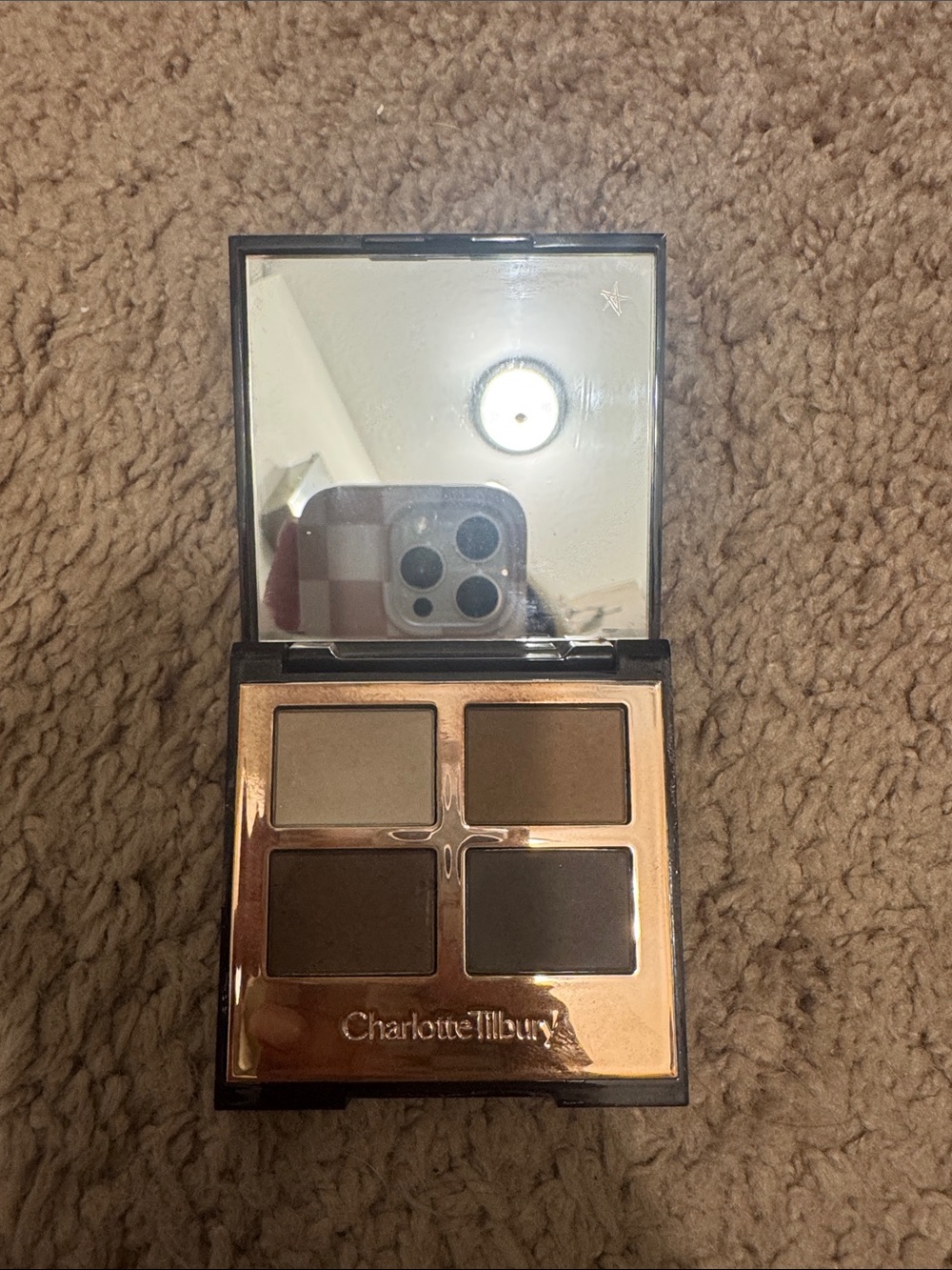 Charlotte Tilbury Neutral Brown Eyeshadow Quad - Taupe & Chocolate